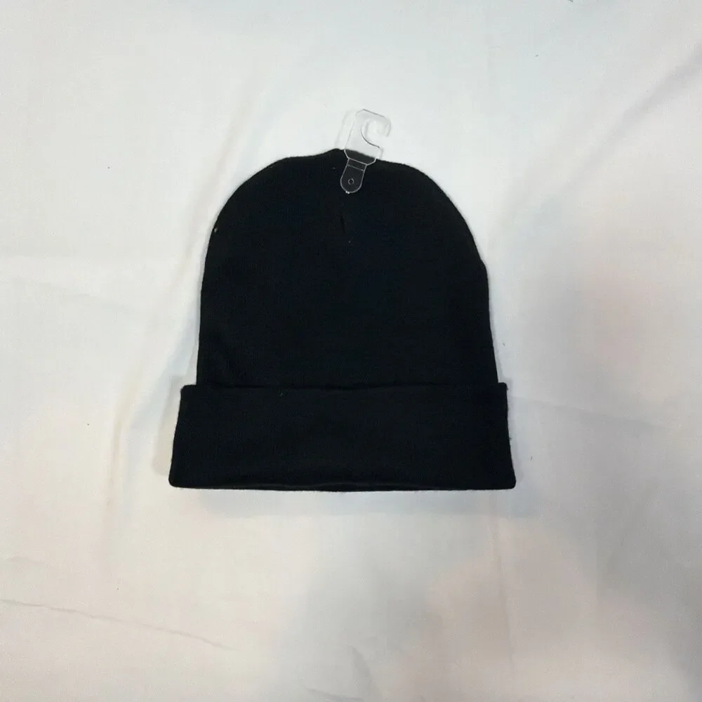 Goodfellow & Co Men’s Beanie Hat One Size Solid Pattern Color Black